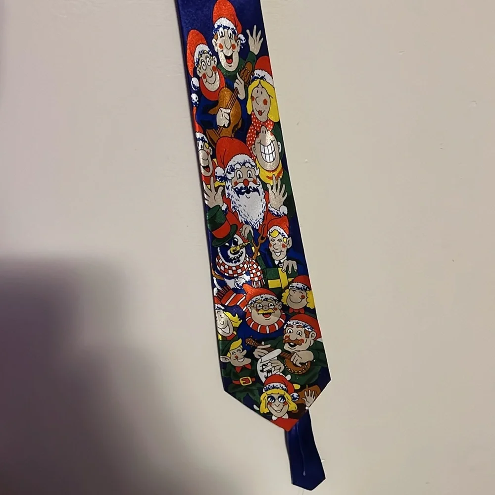 Christmas Men's Tie 100% Christmas office party